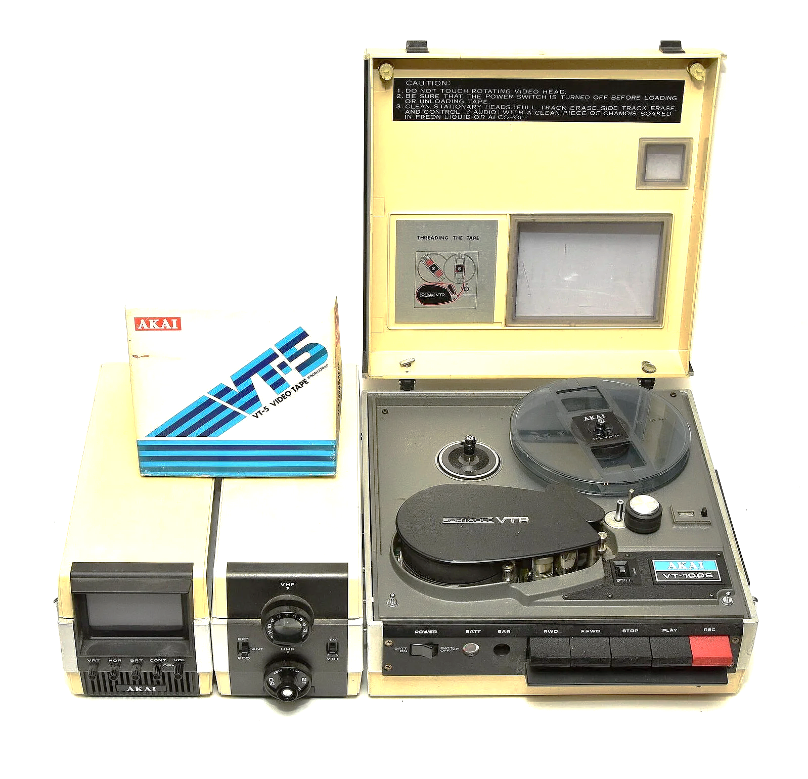 Akai VT100/VT110/VT120/VT5, VT6 video naar MP4 voor USB, harddisk